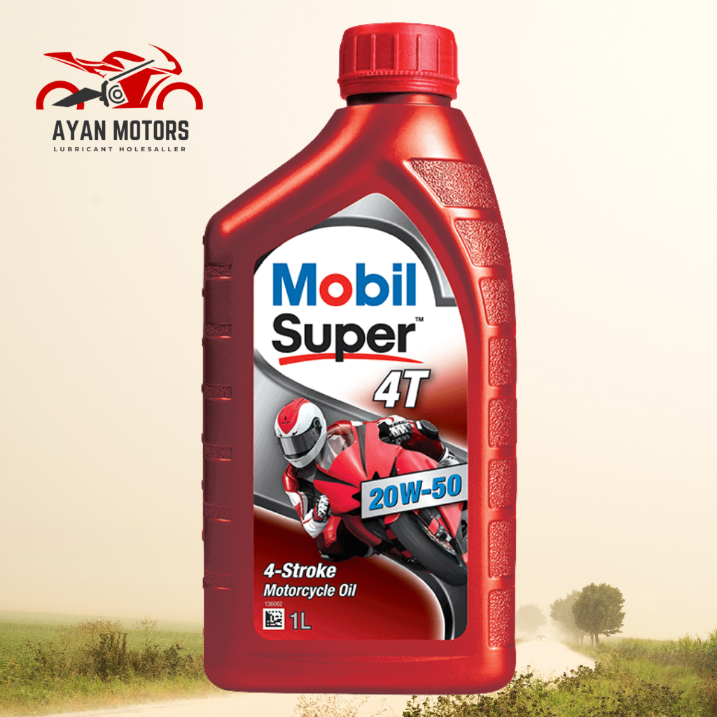 Mobil Super 4T 20w-50 Mineral Engine Oil 1L