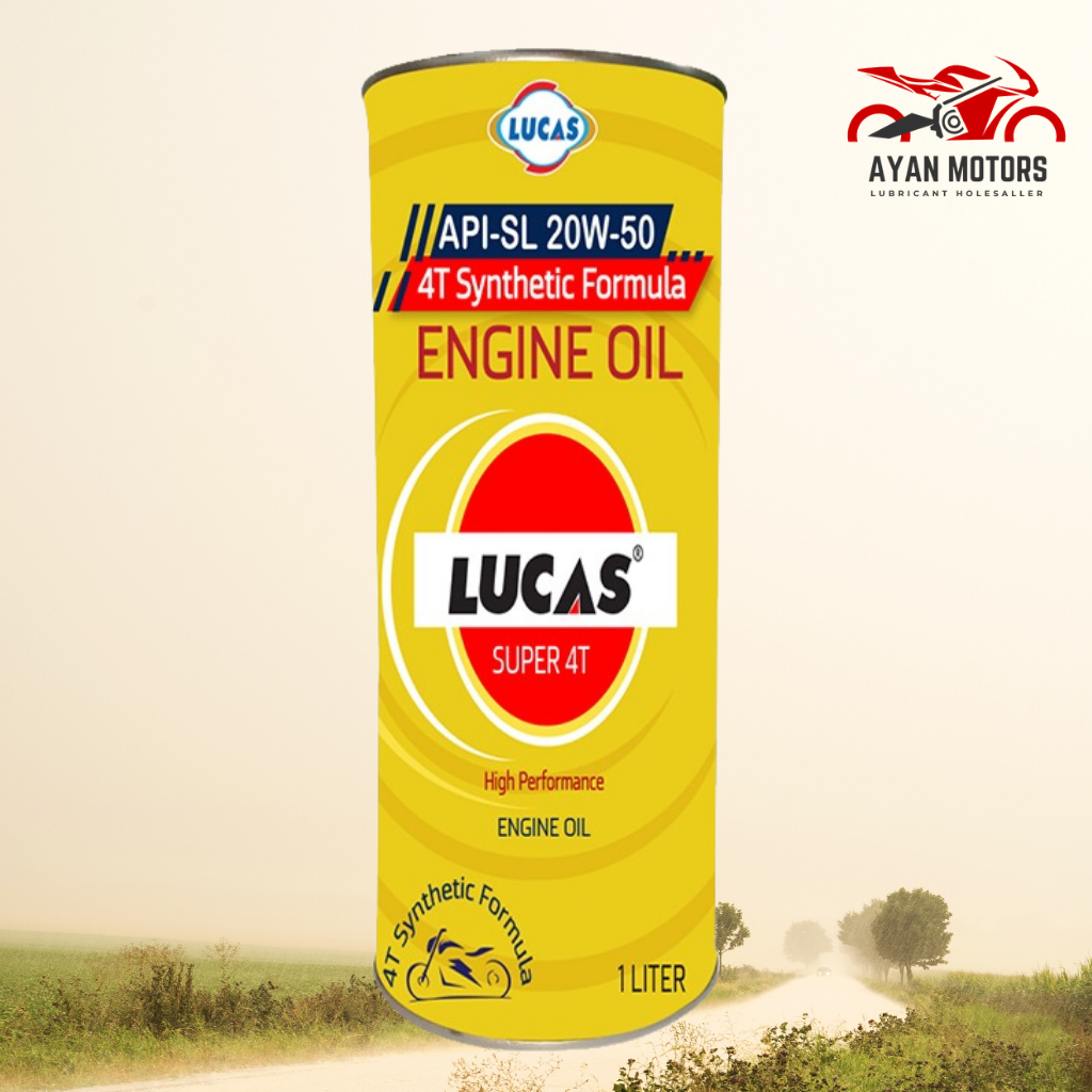 Lucas 4T 20w 50 Synthetic Engine Oil 1L